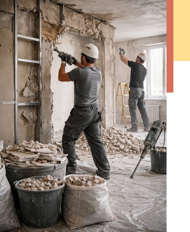 Демонтажные работы в Ростове от 2771 руб. — услуги и цена под ключ | ОТДЕЛОЧНИК-Рсв