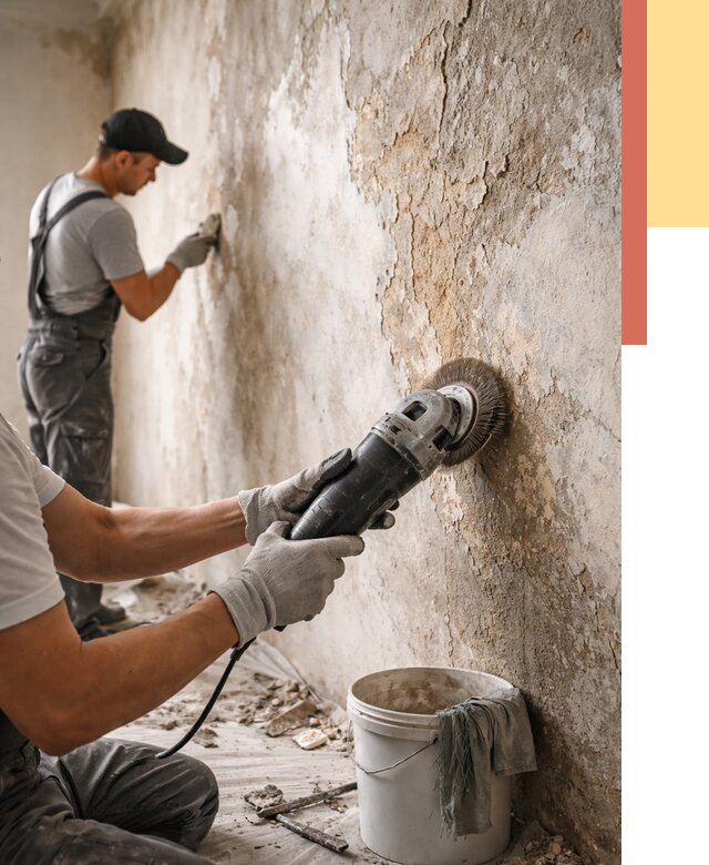 Снятие и удаление краски со стен в Ростове от 2155 руб. — ОТДЕЛОЧНИК-Рсв