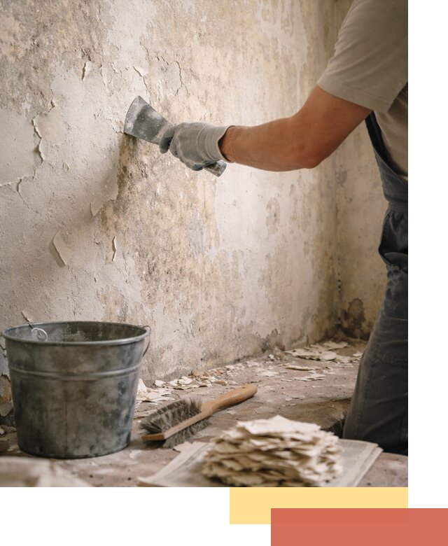 Удаление старой краски со стен в Ростове качественно и быстро