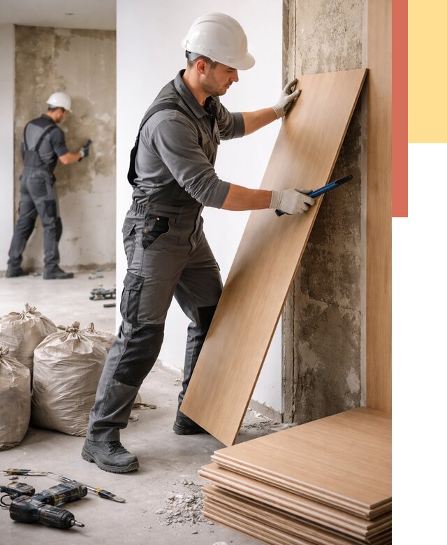 Демонтаж стеновых панелей в Ростове от 3592 руб. за м² быстро и недорого | ОТДЕЛОЧНИК-Рсв