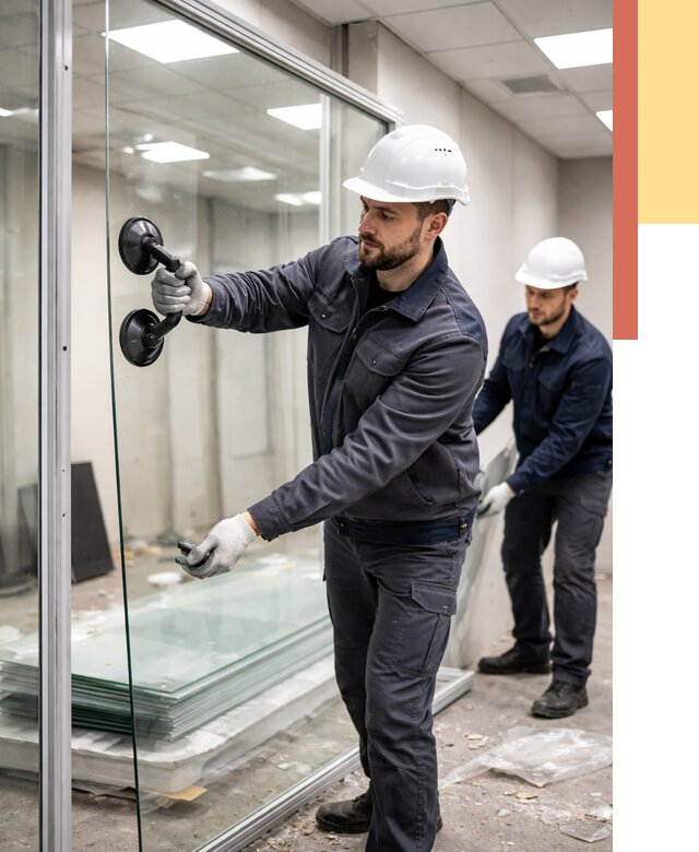 Демонтаж стеклянных перегородок в Ростове от 3284 руб. — быстро и недорого | ОТДЕЛОЧНИК-Рсв