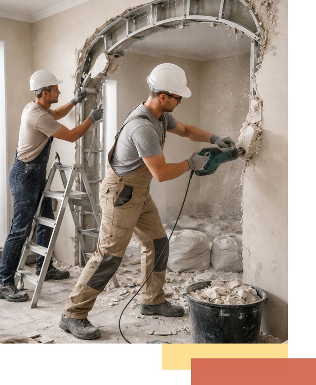 Демонтаж гипсокартонной арки в Ростове быстро и аккуратно