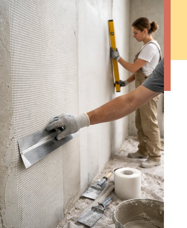 Армирование стен стеклосеткой в Ростове от 3284 руб. под ключ | ОТДЕЛОЧНИК-Рсв