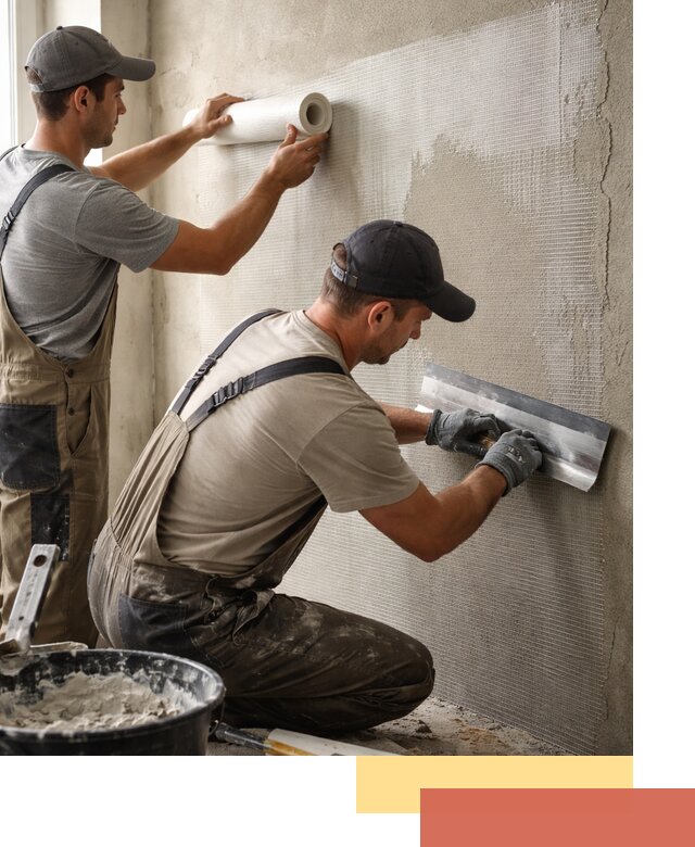 Армирование стен стеклосеткой в Ростове для прочной отделки