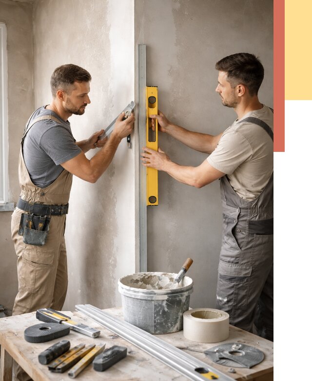 Выведение углов стен в Ростове от 1899 руб. быстро и недорого | ОТДЕЛОЧНИК-Рсв