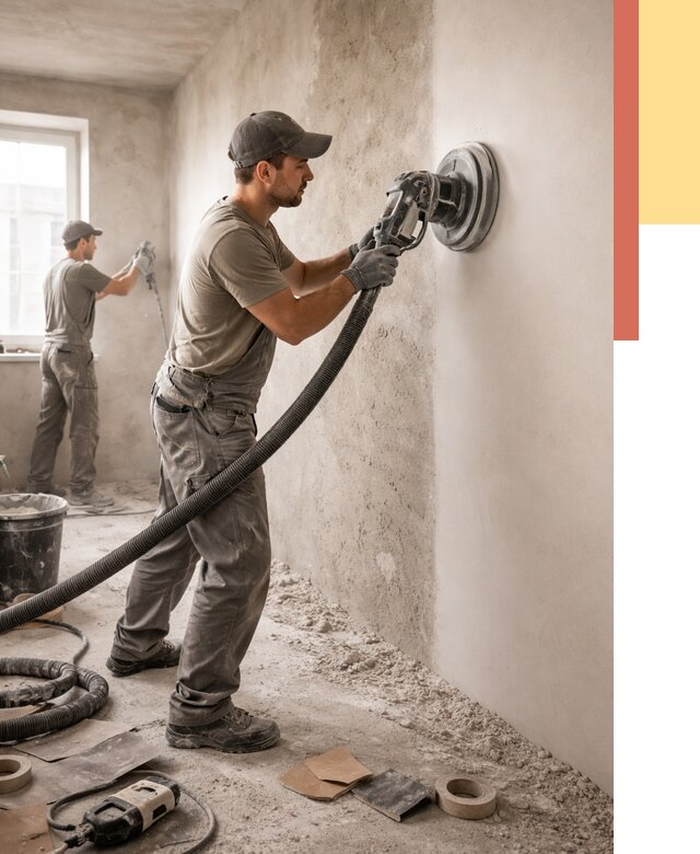 Шлифовка стен в Ростове от 1232 руб/м2 — быстро и недорого | ОТДЕЛОЧНИК-Рсв