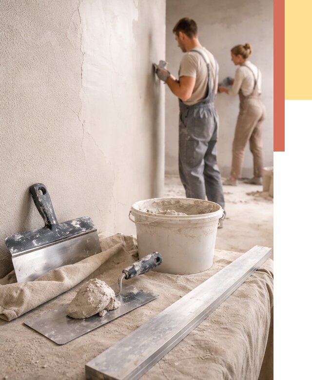 Штукатурка стен гипсовая в Ростове от 4618 руб/м2 — быстро и недорого | ОТДЕЛОЧНИК-Рсв