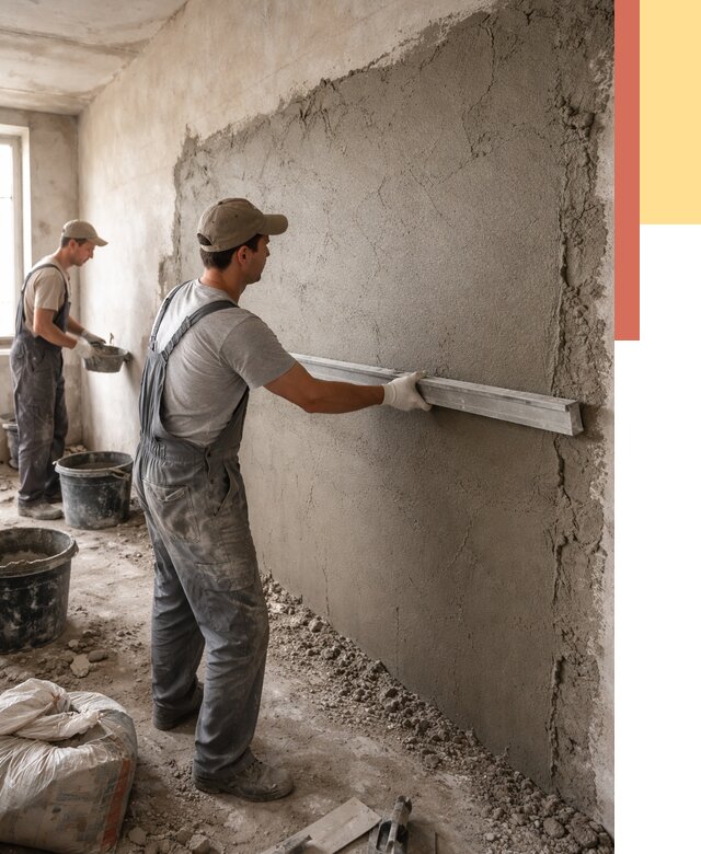 Цементная штукатурка стен в Ростове от 4618 руб/м2 — быстро и недорого | ОТДЕЛОЧНИК-Рсв