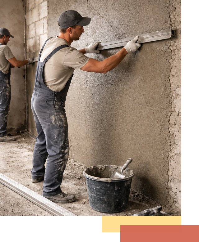 Штукатурка стен цементно-песчаная в Ростове профессионально