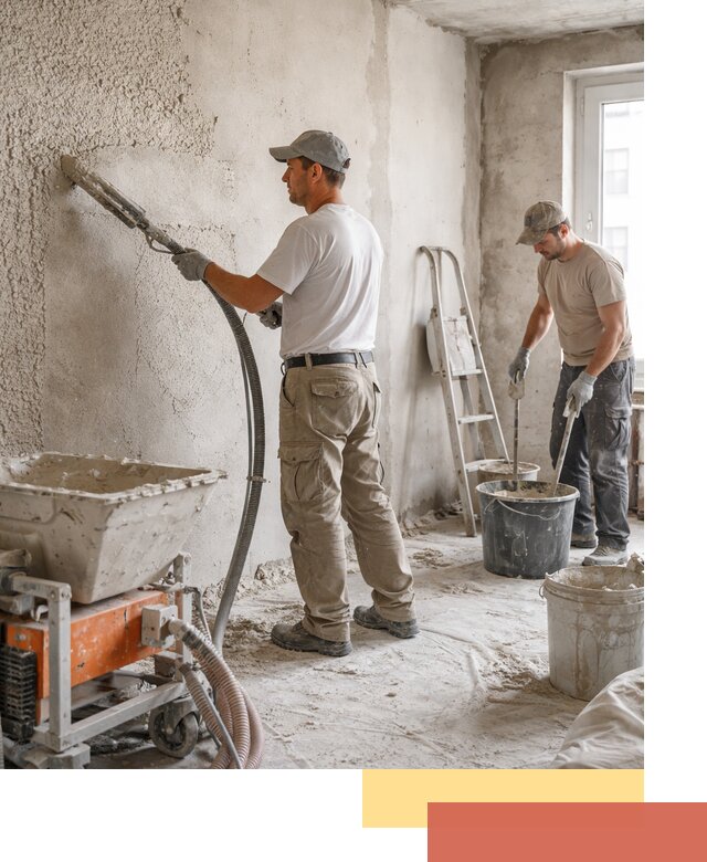 Машинная штукатурка стен в Ростове — быстро и качественно