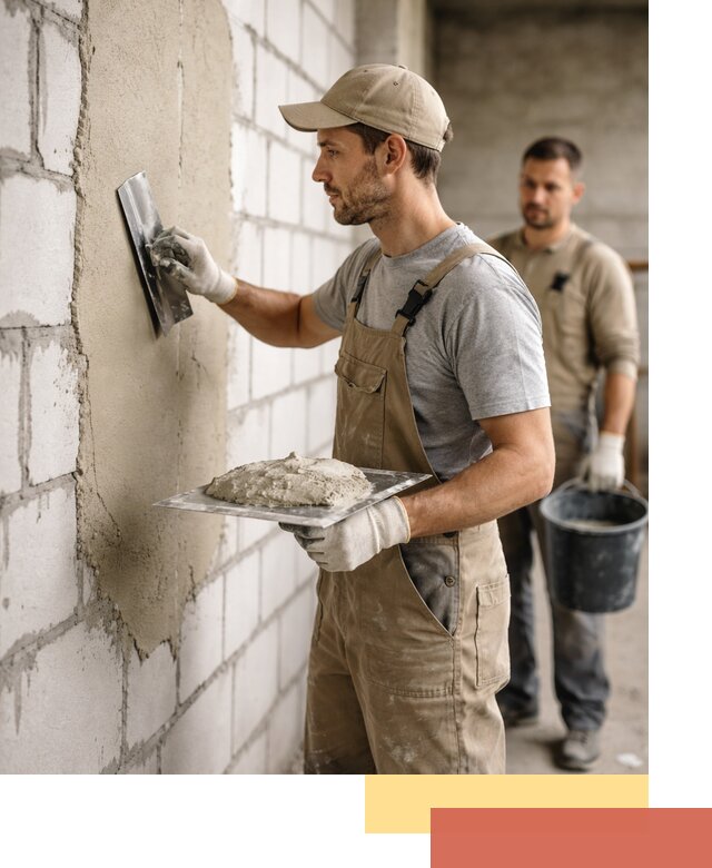 Штукатурка стен из газобетона в Ростове под ключ