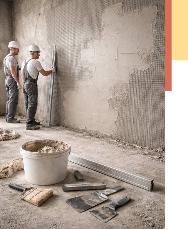 Штукатурка стен по сетке в Ростове от 5645 руб./м2 — быстро и недорого | ОТДЕЛОЧНИК-Рсв