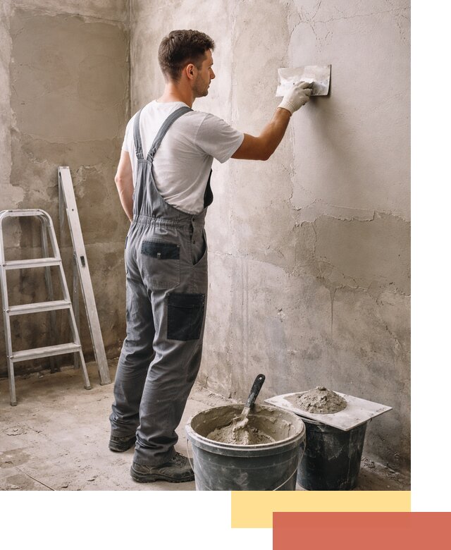 Штукатурка стен в ванной под ключ в Ростове