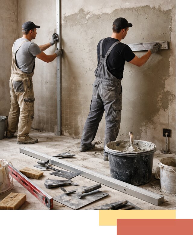 Профессиональная штукатурка стен под плитку в Ростове