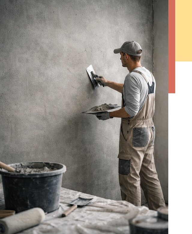 Декоративная штукатурка под бетон в Ростове от 2566 руб./м² — нанесение под ключ | ОТДЕЛОЧНИК-Рсв