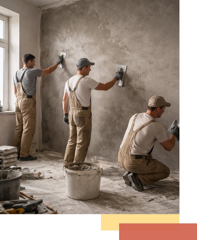 Декоративная штукатурка под бетон в Ростове для стен и потолков