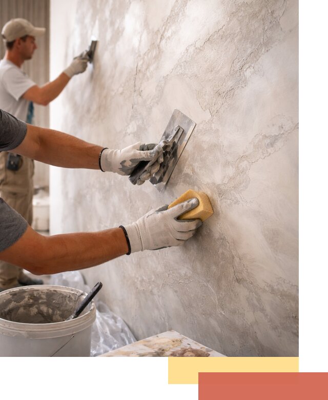 Декоративная штукатурка под мрамор в Ростове для стен и потолков