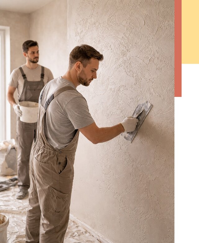 Фактурная штукатурка стен в Ростове от 4310 руб./м² — заказать под ключ | ОТДЕЛОЧНИК-Рсв