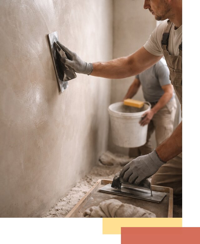 Нанесение марокканской штукатурки таделакт в Ростове