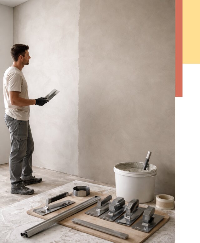 Нанесение микроцемента на стены в Ростове от 3284 руб./м2 под ключ | ОТДЕЛОЧНИК-Рсв