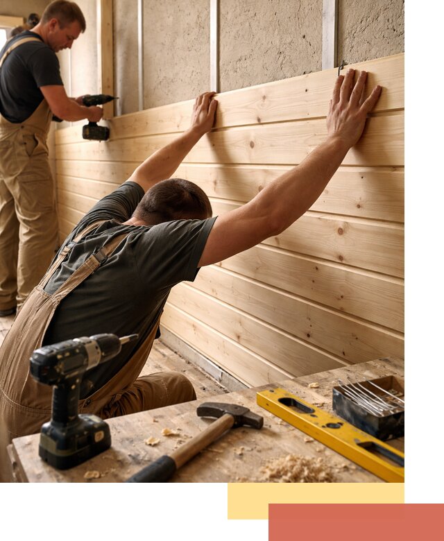 Монтаж деревянной вагонки на стены в Ростове быстро и качественно