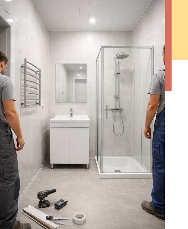 Отделка ванной комнаты панелями ПВХ в Ростове от 4618 руб. за м2 | ОТДЕЛОЧНИК-Рсв