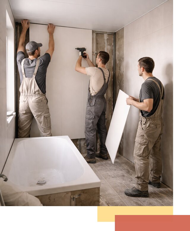 Отделка ванной панели ПВХ профессионально в Ростове