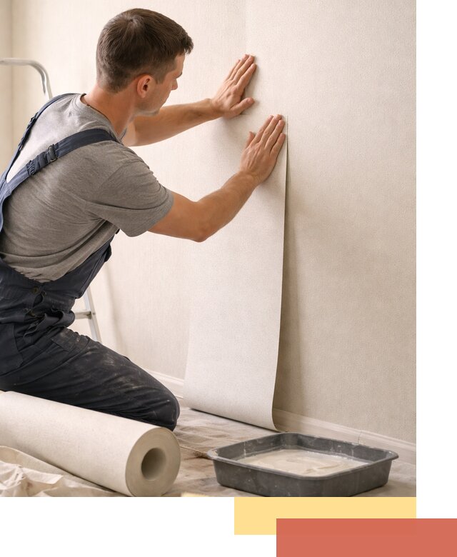 Поклейка флизелиновых обоев в Ростове качественно и быстро