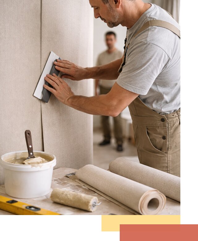 Поклейка текстильных обоев в Ростове профессионально и аккуратно