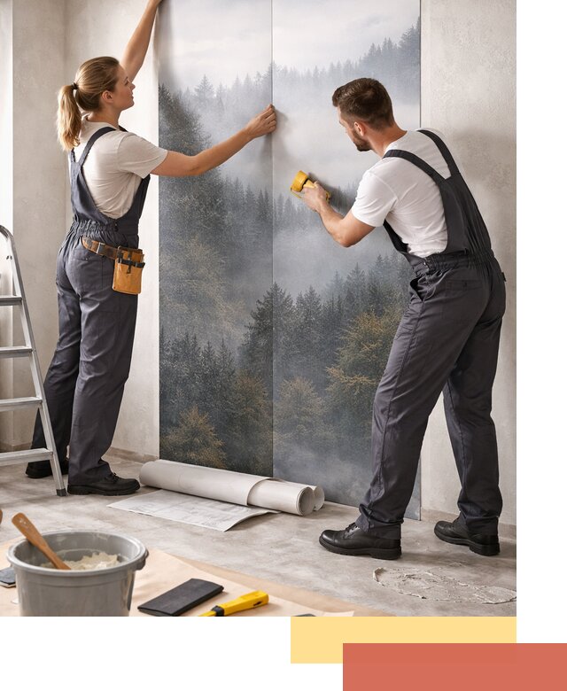 Поклейка фотообоев профессионально в Ростове под ключ