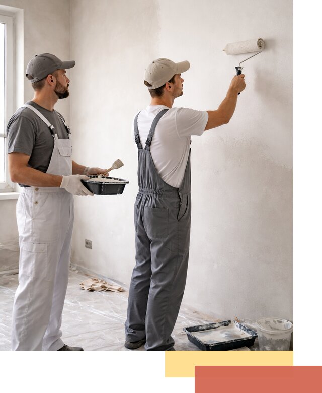 Покраска стен водоэмульсионной краской в Ростове