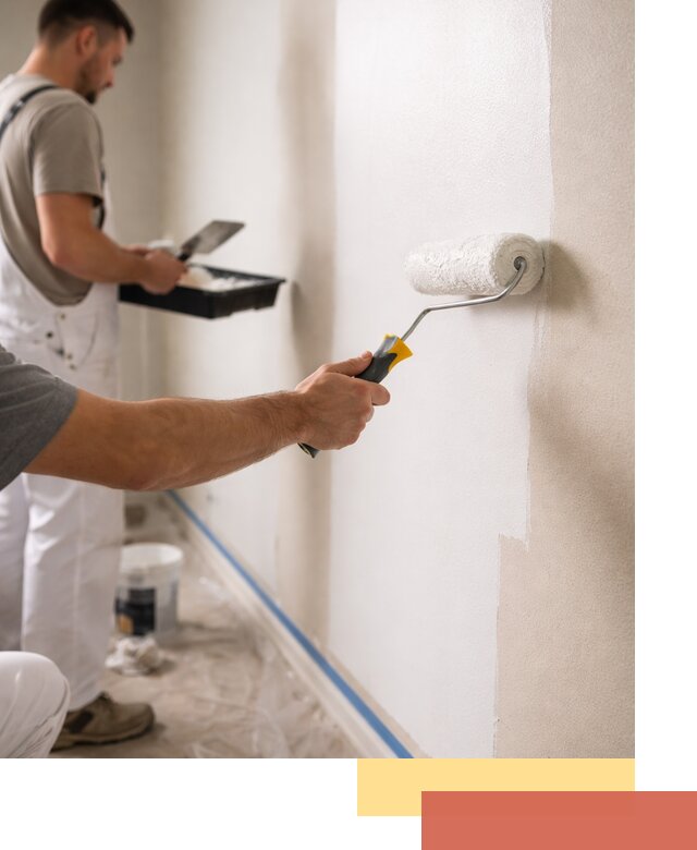 Покраска стен акриловой краской профессионально в Ростове