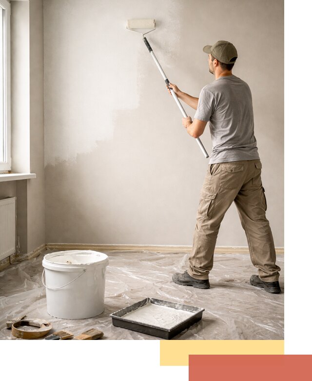 Покраска стен латексной краской в Ростове качественно и быстро