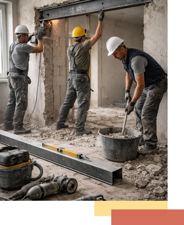 Создание проемов в стенах и несущих конструкциях в Ростове