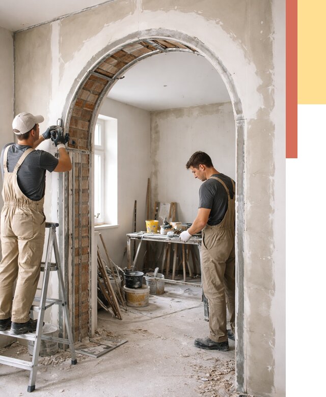 Устройство арочного проема в Ростове от 9750 руб. под ключ — быстро и недорого | ОТДЕЛОЧНИК-Рсв