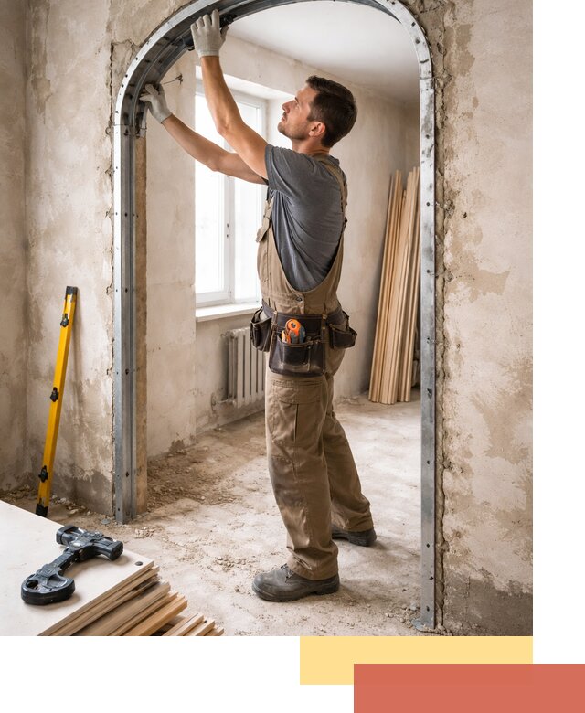 Устройство арочного проема в Ростове под ключ