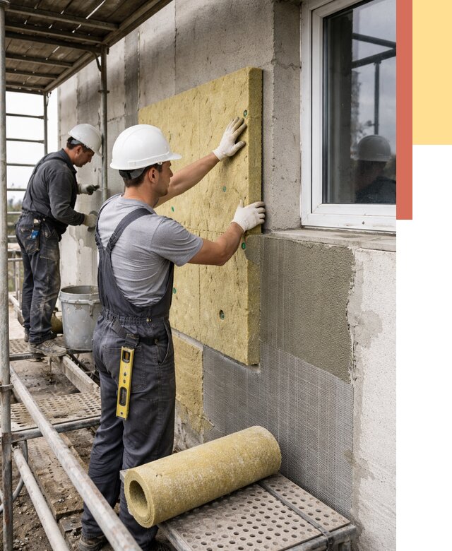 Утепление стен в Ростове от 4413 руб. под ключ — быстро и недорого | ОТДЕЛОЧНИК-Рсв