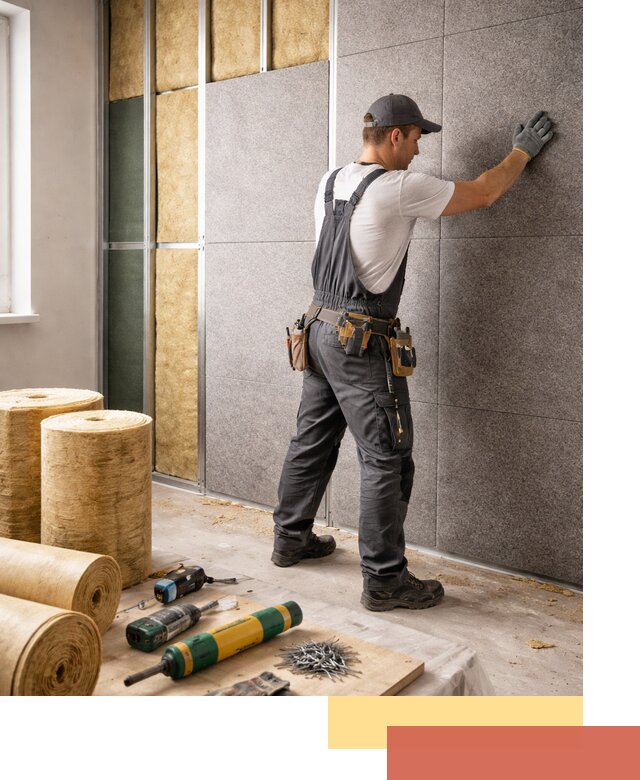 Профессиональная шумоизоляция стен в Ростове для квартиры и офиса