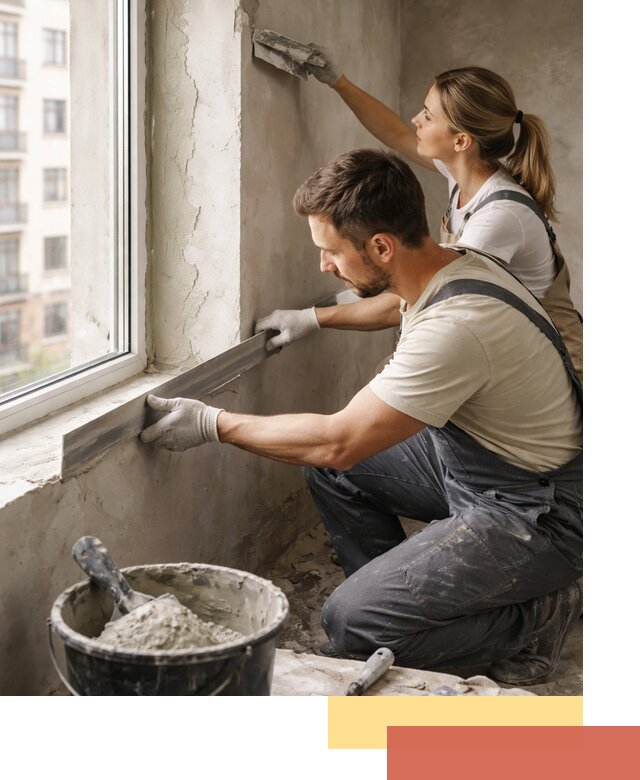 Штукатурка откосов дверей и окон профессионально в Ростове