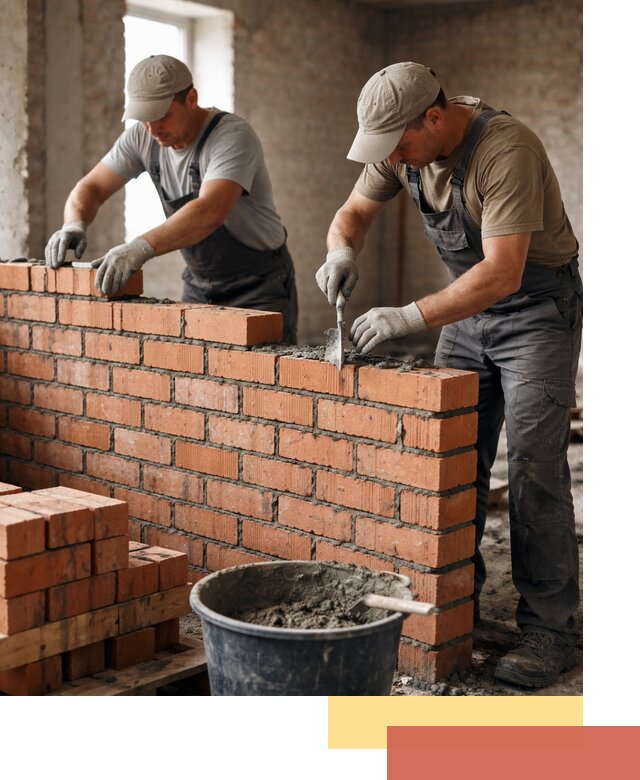 Кладка кирпичных перегородок под ключ в Ростове