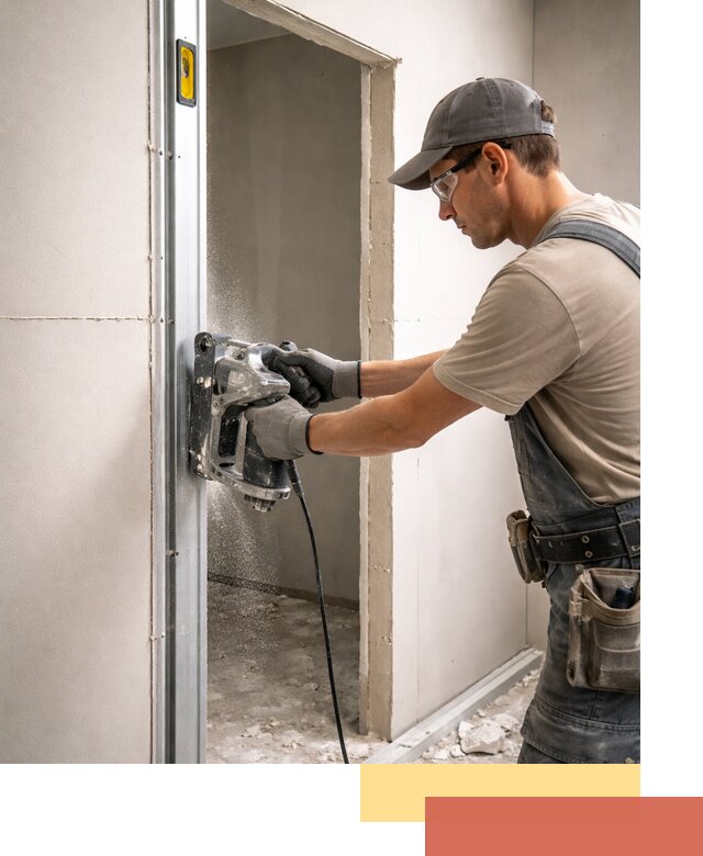 Устройство дверного проема в перегородке в Ростове