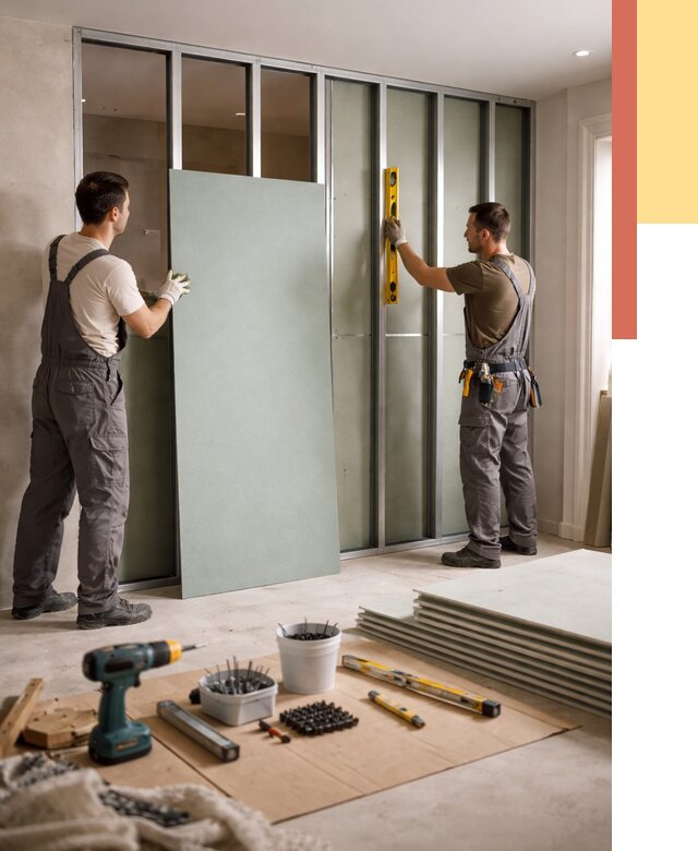 Перегородка из влагостойкого гипсокартона в Ростове от 4926 руб. — монтаж под ключ | ОТДЕЛОЧНИК-Рсв