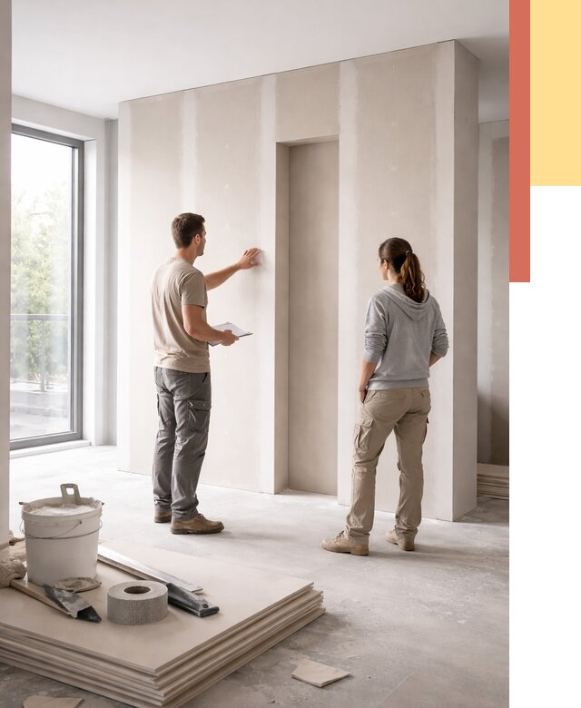 Зонирующая перегородка из гипсокартона в Ростове от 2874 руб. под ключ | ОТДЕЛОЧНИК-Рсв