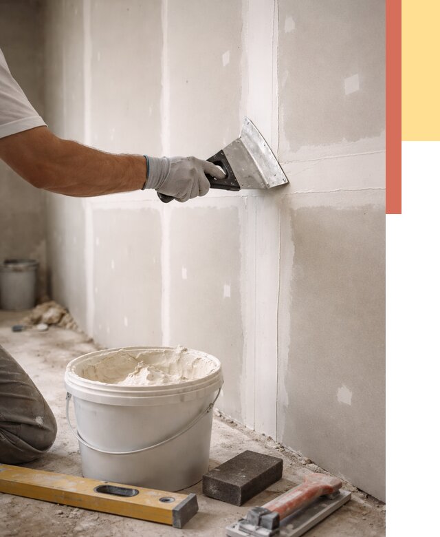 Шпаклевка перегородок из гипсокартона в Ростове от 2566 руб. — услуги ОТДЕЛОЧНИК-Рсв