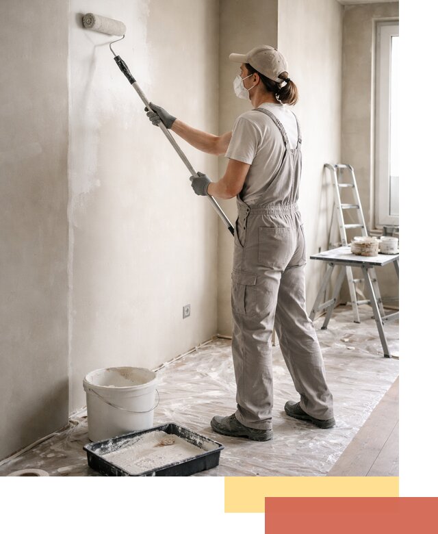 Покраска перегородок из гипсокартона в Ростове качественно и недорого