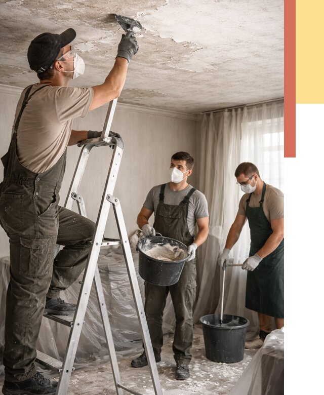 Удаление побелки с потолка в Ростове от 2566 руб. быстро и недорого | ОТДЕЛОЧНИК-Рсв