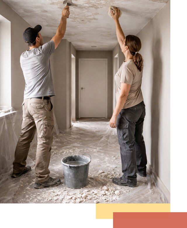 Удаление побелки с потолка в Ростове — быстро и аккуратно