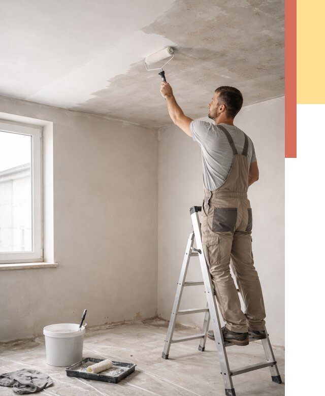 Грунтовка потолка в Ростове от 2566 руб. — быстро и недорого | ОТДЕЛОЧНИК-Рсв