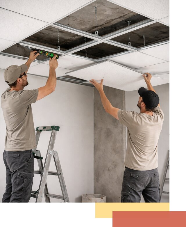 Монтаж потолка Армстронг под ключ в Ростове