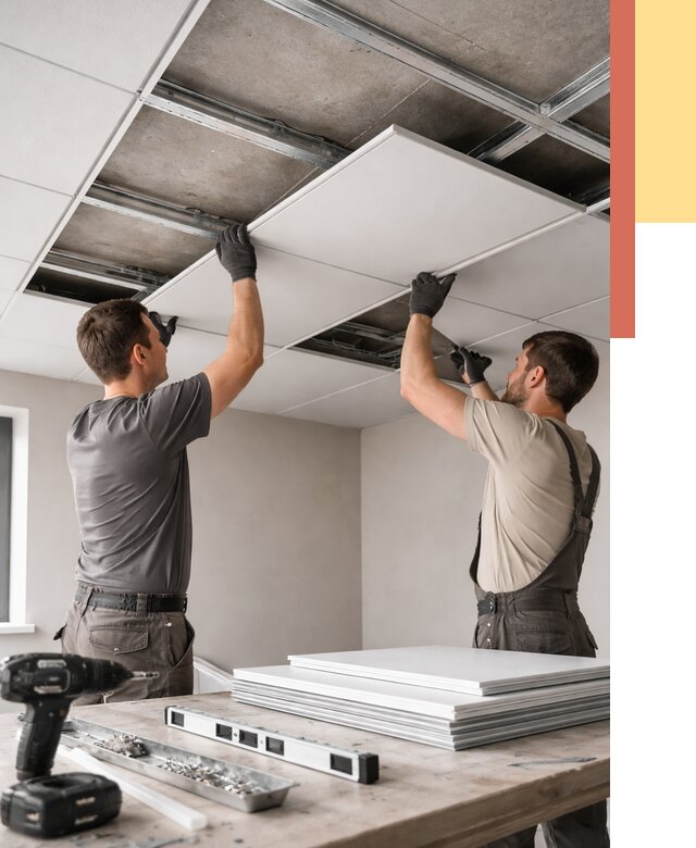 Монтаж кассетного потолка в Ростове от 4618 руб/м2 — установка и сборка | ОТДЕЛОЧНИК-Рсв